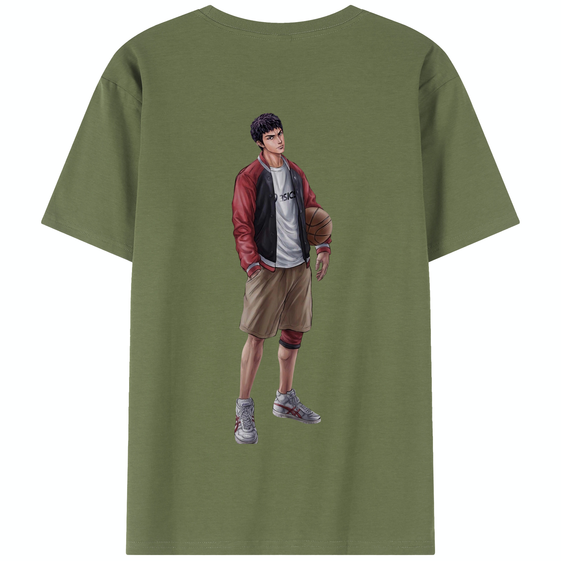 SLAM DUNK／スラムダンク 綿100％半袖Tシャツ（背面プリント）